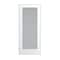 Trimlite Primed 1Lite Satin Etch Tempered Glass Interior French 71/4" RH Prehung Door Black Hinges 3068pri1501SATTRH1D714 - alternate 1